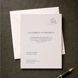 Anúncio de RSVP de Cerimônia Civil Não Tradicional