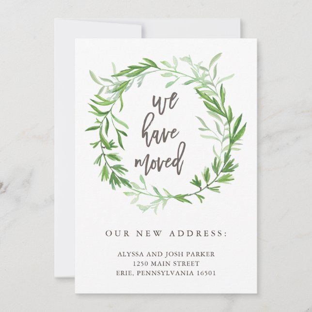 Anúncio de saída botânica verde (Frente)