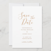 Anúncio de Salvação do Casamento Minimalista Doura