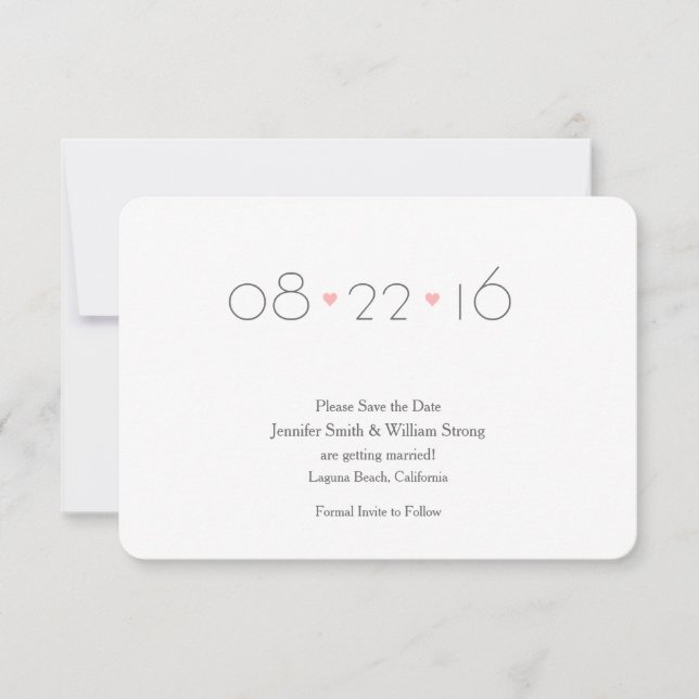 Anúncio de Salve a Data (Amantes) (Frente)