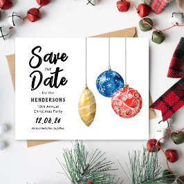 Anúncio de Salve a Data para Festa de Natal Modern