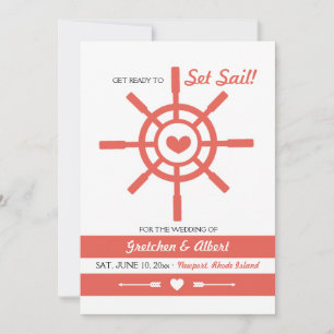 Anúncio de Save The Date Amor Náutico