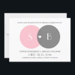 Anúncio de Save the Date com Diagrama de Venn<br><div class="desc">Anúncio de save the date personalizável com um diagrama de Venn. Outras cores estão disponíveis.</div>