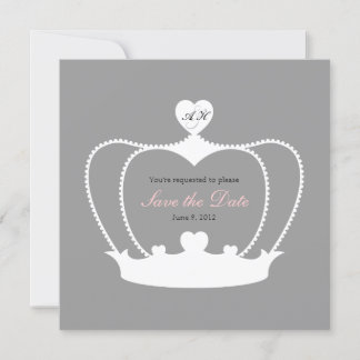 Anúncio de Save the Date com Monograma de Casament