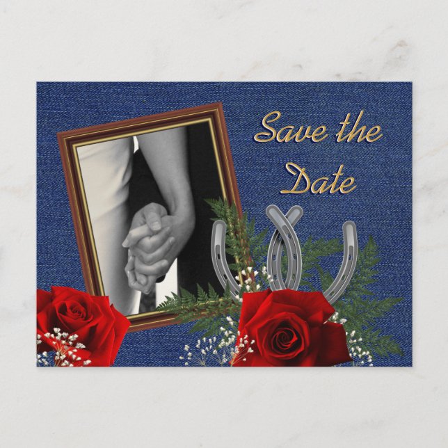 Anúncio de Save the Date de Casamento no Estilo We (Frente)