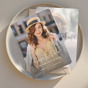 Anúncio de Save the Date de Fotos da Formatura de 