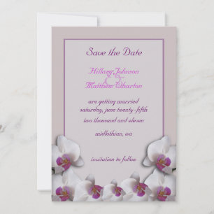 Anúncio de Save the Date de Orquídeas
