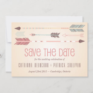 Anúncio de Save the Date de Pontas de Flechas Trib
