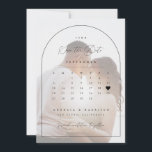 Anúncio de Save The Date do Calendário Querido<br><div class="desc">Este cartão de anúncio de save the date de casamento minimalista e moderno é a maneira perfeita de informar seus amigos e familiares sobre o seu casamento. Para mover o coração para a data do seu casamento, selecione o botão 'editar usando a ferramenta de design' ou me envie uma mensagem...</div>