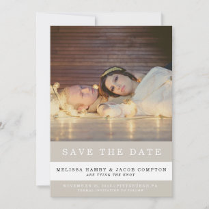 Anúncio de Save the Date Listrado