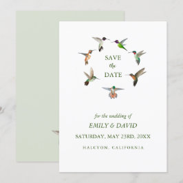 Anúncio de Save the Date para Casamento com Beija-