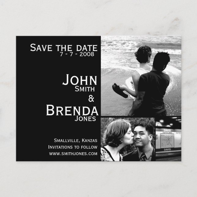 Anúncio de Save the Date Personalizável (Frente)