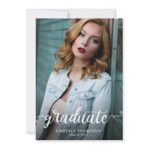 Anúncio de Script de Foto Moderno de Graduação