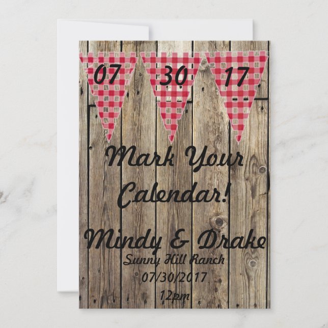 Anúncio de Tema de País Marque Seu Calendário (Frente)