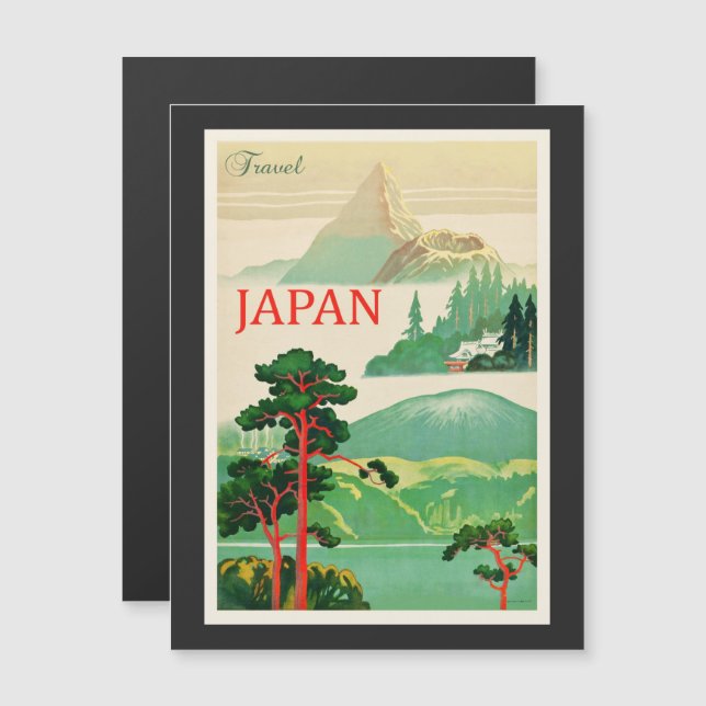 Anúncio de Turismo Japonês Vintage (Frente/Verso)