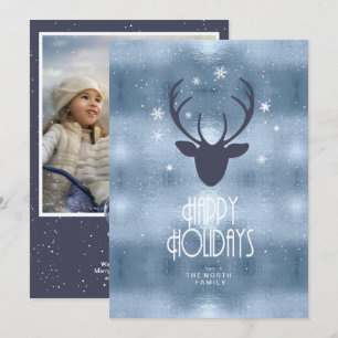 Anúncio Deer Antlers Arrows Photo Blue ID861