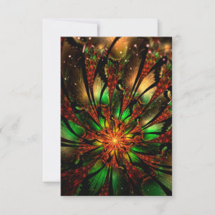 Anúncio Desenho de flor fractal abstrata.