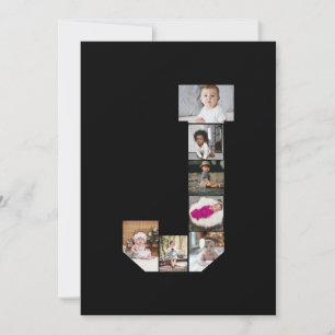 Anúncio Design a sua própria letra J Poster de colagem de