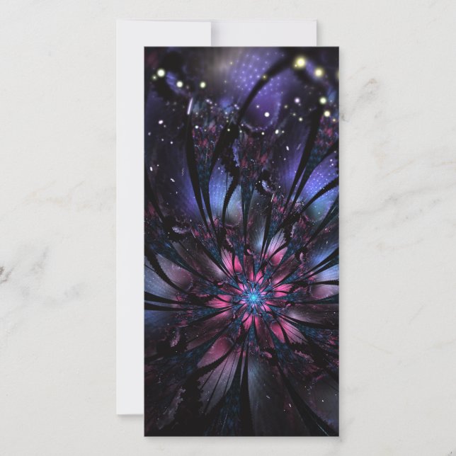 Anúncio design de flor fractal abstrato. (Frente)