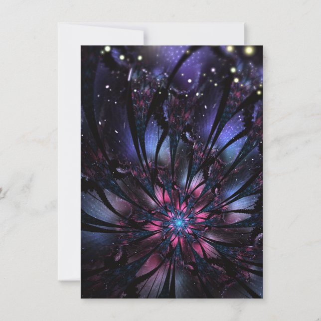 Anúncio design de flor fractal abstrato. (Frente)