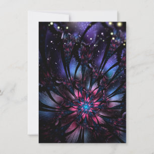 Anúncio design de flor fractal abstrato.