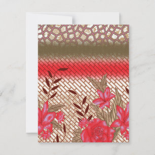 Anúncio Design de tecido de intricato com padrões florais