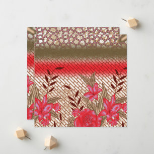 Anúncio Design de tecido de intricato com padrões florais