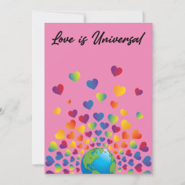 Anúncio Design do Coração Colorido Colorido Elegante Minim