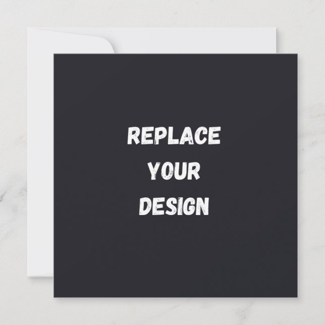 Anúncio Design simples preto personalizado Adicionar Foto  (Frente)