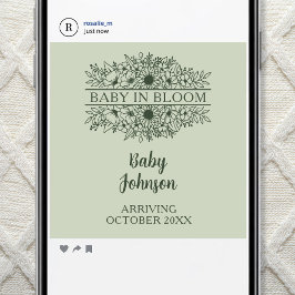 Anúncio Digital Minimalist Linen Luxury Baby News