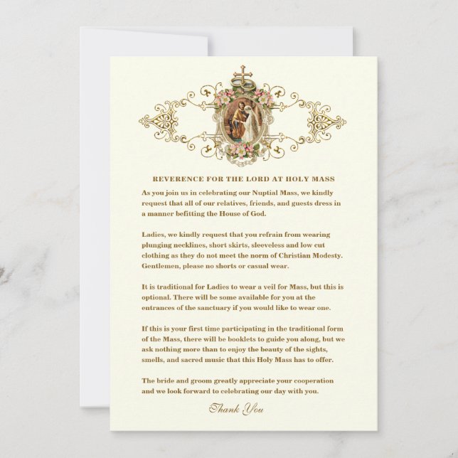 Anúncio Diretrizes de Reverência para o Nosso Senhor na Mi (Frente)