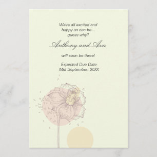 Anúncio dispersado da gravidez das sementes