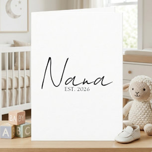 Anúncio do Ano de EST da Nana com Design de Letra 