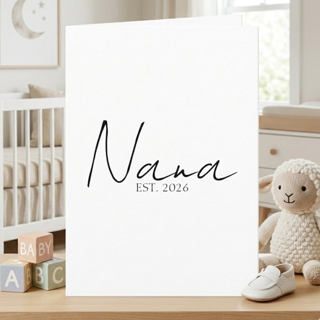 Anúncio do Ano de EST da Nana com Design de Letra  (Criador carregado)