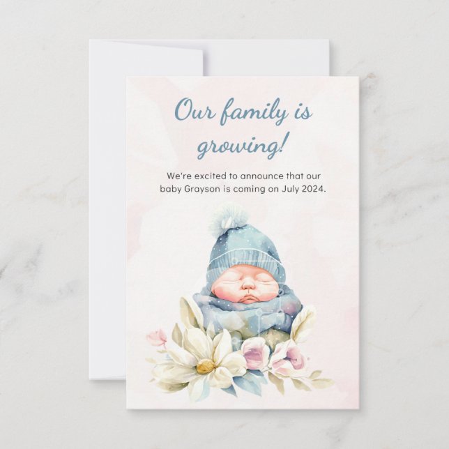 Anúncio do bebê (Frente)