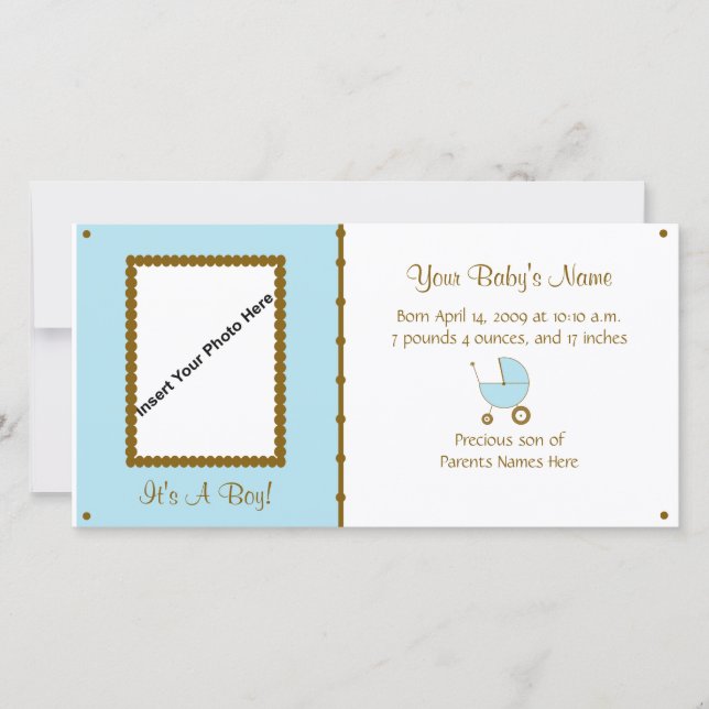 Anúncio do bebê (Frente)