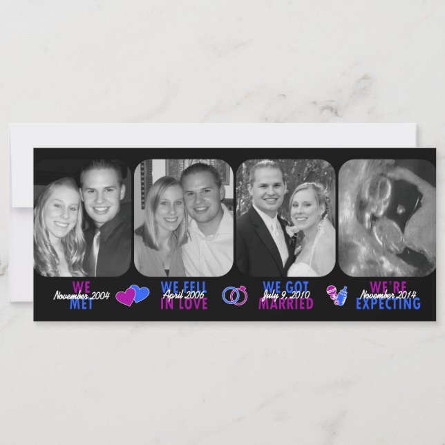 Anúncio do bebê (Frente)