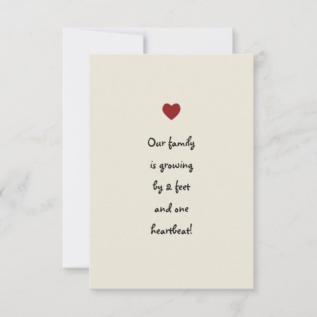 Anúncio do bebê (Frente)