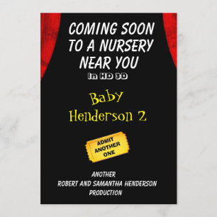 Anúncio do bebê 2 do tema do filme do divertimento