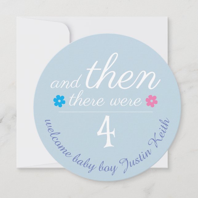 Anúncio do bebê / Convite (personalizar texto) (Frente)