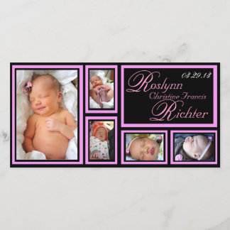 Anúncio do bebê - cor-de-rosa