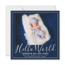 Anúncio do Bebê da Foto do Mundo