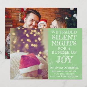 Anúncio do bebê da foto do Natal