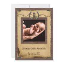 Anúncio do Bebê de Foto em Ferradura do País