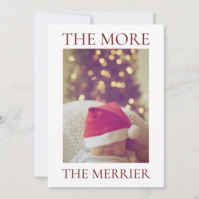 Anúncio do bebê de Natal (Frente)