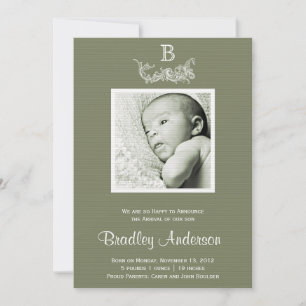 Anúncio do Bebê do Quadro Branco Verde Oleícola