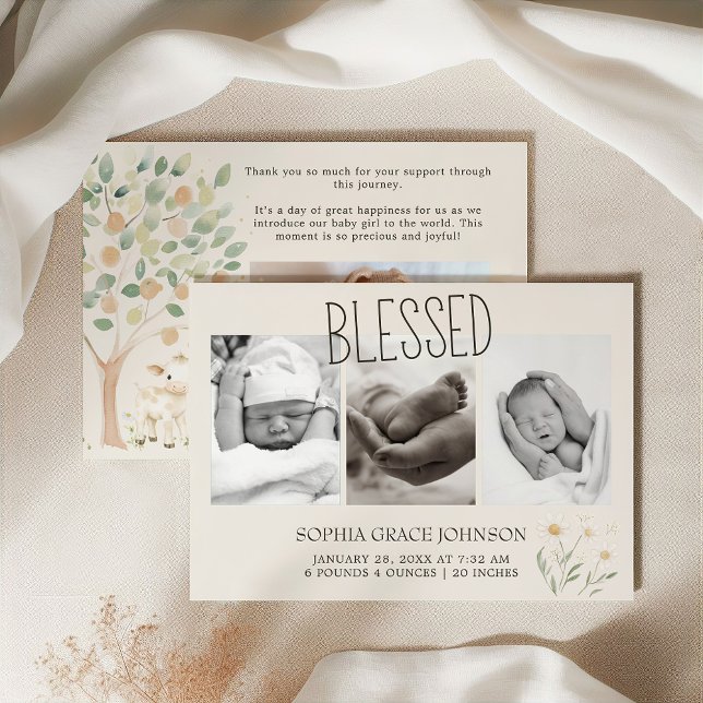 Anúncio do bebê dos amigos da fazenda (Criador carregado)