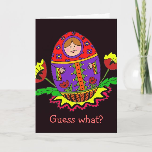 Anúncio do bebê Matroshka (Frente)