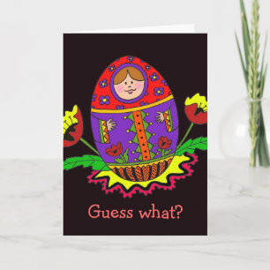 Anúncio do bebê Matroshka