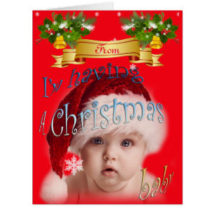 Anúncio do bebê natalino